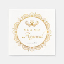 Elegant Gold Pattern Indian Wedding