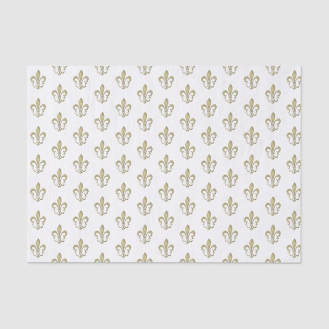 Elegant Gold Patterned Tissue Paper (Front)