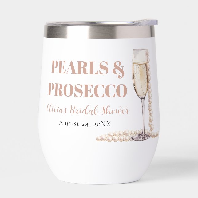 Elegant Gold Pearls and Prosecco Bridal Shower (Left)