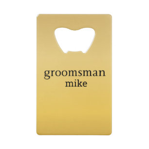 Elegant Gold Personalised Groomsmen