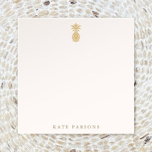 Elegant Gold Pineapple Card