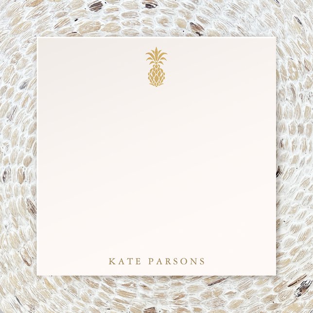 Elegant Gold Pineapple Card (Creator Uploaded)