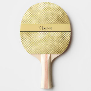 Elegant Gold Ping Pong Paddle