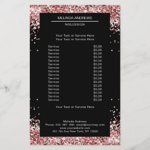 Elegant Gold Pink both sides Flyer