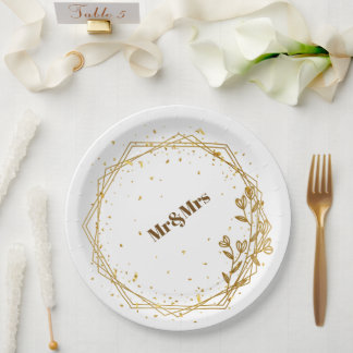 Elegant gold plate 