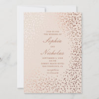 Elegant gold polka dots. Classic modern wedding