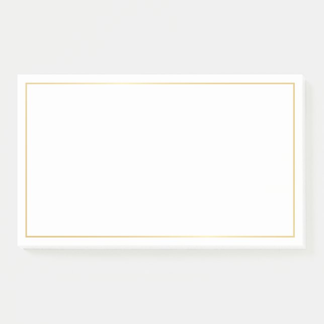 Elegant Gold Post-it Notes (Front)