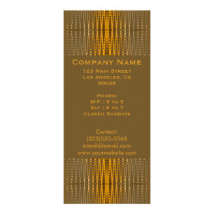 elegant gold rack card