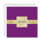 Elegant Gold Ribbon Purple All Occasion Invitation