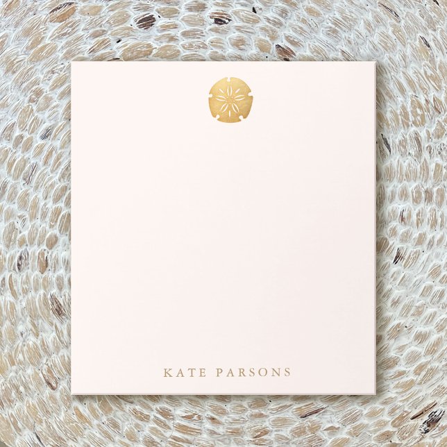 Elegant Gold San Dollar Note Card (Creator Uploaded)