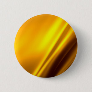 Elegant Gold Satin Faux Texture Look 6 Cm Round Badge
