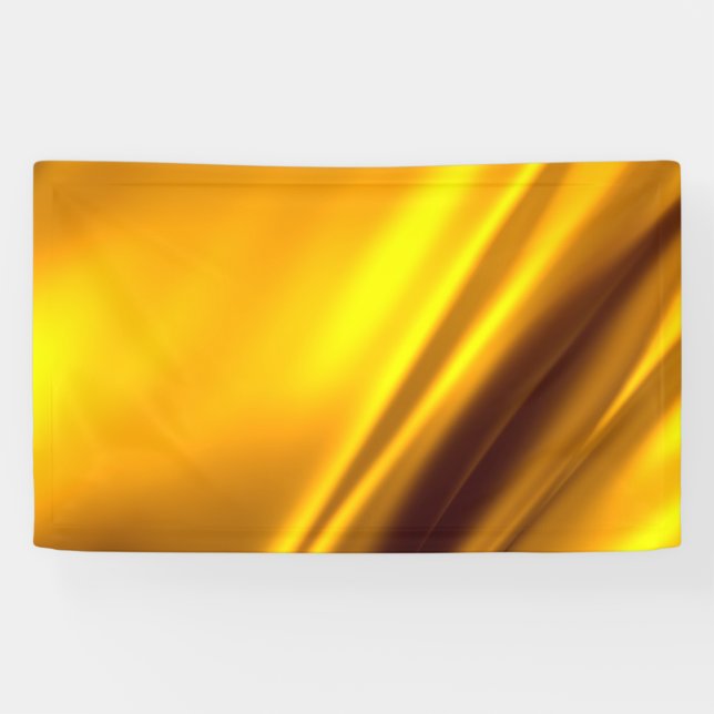 Elegant Gold Satin Faux Texture Look Banner (Horizontal)