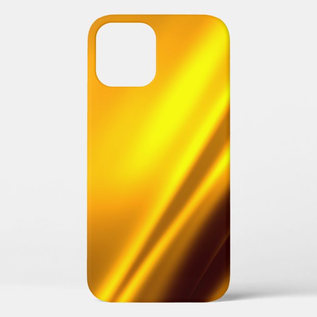 Elegant Gold Satin Faux Texture Look Case-Mate iPhone Case (Back)