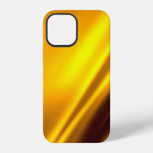Elegant Gold Satin Faux Texture Look iPhone 12 Case