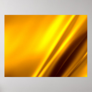 Elegant Gold Satin Faux Texture Look Poster
