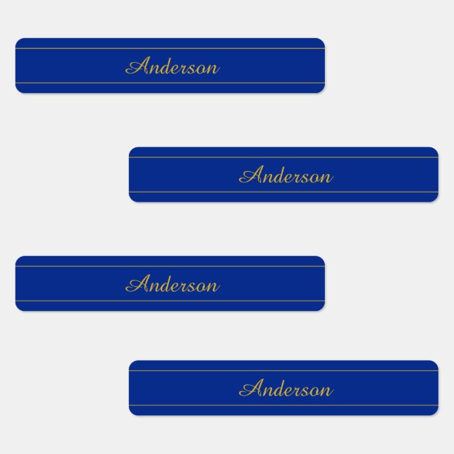 Elegant Gold Script on Navy Blue Background (Group)