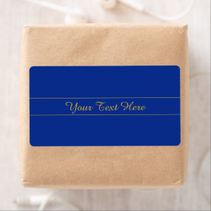 Elegant Gold Script on Navy Blue Background