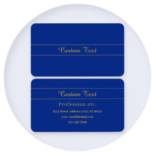 Elegant Gold Script on Navy Blue Background