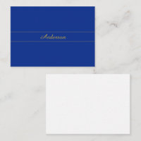 Elegant Gold Script on Navy Blue Background