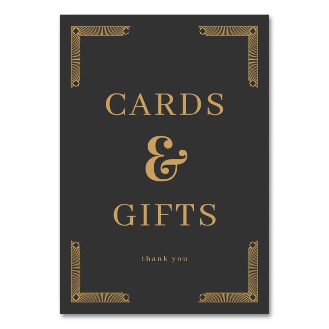 Elegant Gold Serif Gratitude Card (Front)