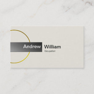 Elegant Gold Silver Business Card