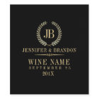 Elegant Gold & Silver Laurel Wreath