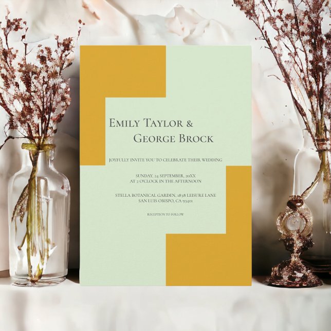 Elegant Gold Silver Stylish Formal Modern Wedding Invitation (Creator Uploaded)