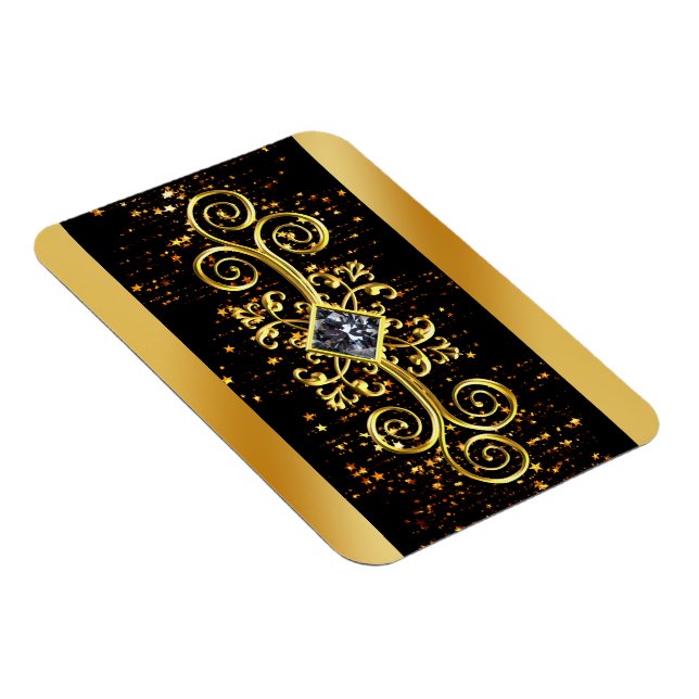 Elegant Gold Star Magnet (Right Side)