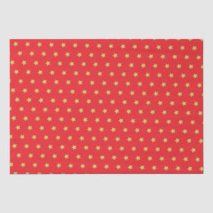 Elegant Gold Star Pattern Christmas Tissue Paper