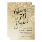 Elegant Gold Surprise 70th Birthday