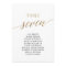 Elegant Gold Table Number 7 Seating Chart