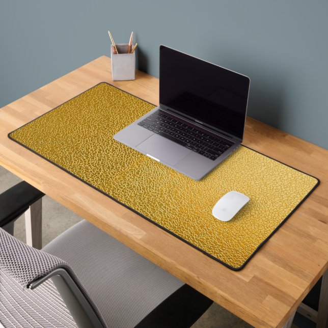 Elegant Gold Texture Desk Mat for Office (Office 2)