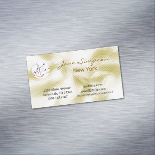 Elegant Gold Texture Logo Business Card