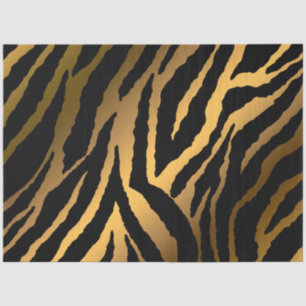 Elegant Gold Tiger Tissue Paper