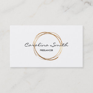 Elegant, Gold, Two-Sided Business Card