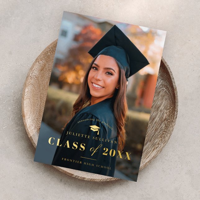 Elegant Gold Type Photo Graduation (Creator Uploaded)
