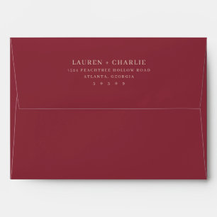 Elegant Gold Typographic Envelope