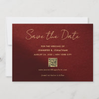Elegant Gold Typography Script Save The Date