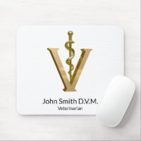 Elegant Gold V Veterinary Medicine Vet Asclepius