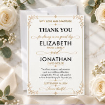 Elegant Gold Vintage Filigree Wedding