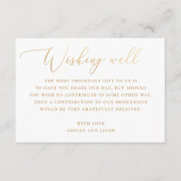Elegant Gold Wedding | Honeymoon Wishing Well