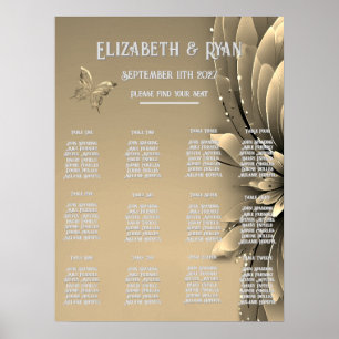 Elegant Gold Wedding Invitations Poster