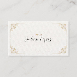 Elegant Gold Wedding Place Card