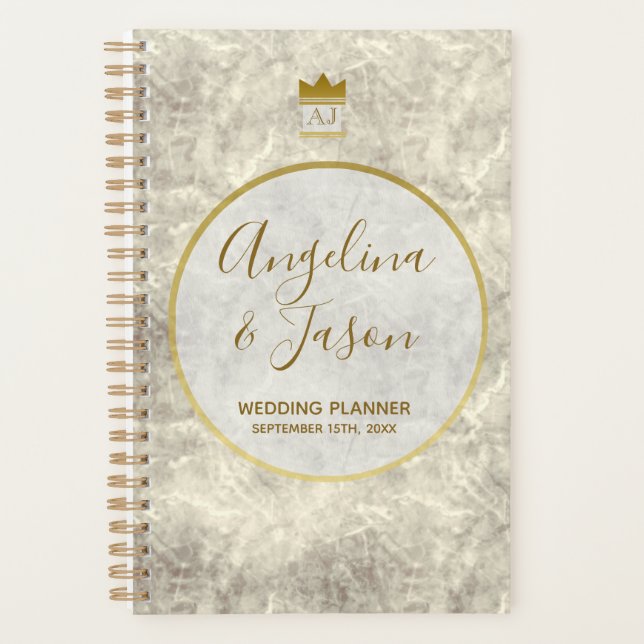 Elegant Gold Wedding Planner (Front)