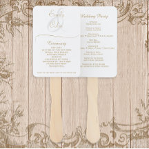 Elegant Gold Wedding Program