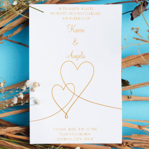Elegant Gold Weeding Invitation