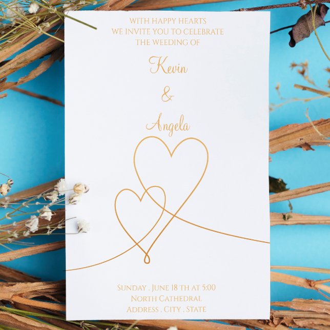 Elegant Gold Weeding Invitation (Creator Uploaded)