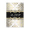 Elegant Gold White Black Damask RSVP