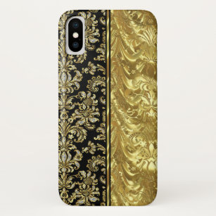 Elegant Gold & White Diamonds Floral Damasks Case-Mate iPhone Case