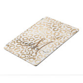 Elegant Gold White Leopard Cheetah Animal Print iPad Pro Cover (Side)